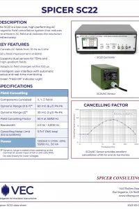 Spicer SC22 Data Sheet
